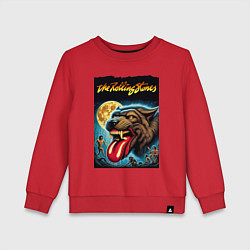 Свитшот хлопковый детский The Rolling Stones - the beginning, цвет: красный