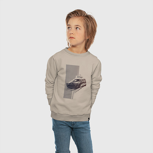 Детский свитшот Спорткар для уличной гонки / Миндальный – фото 4