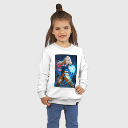 Свитшот хлопковый детский Марин Китагава косплей Dragon Ball, цвет: белый — фото 2