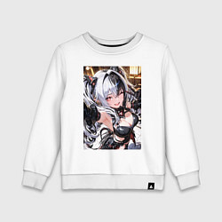 Свитшот хлопковый детский Jetavie Punishing Gray Raven, цвет: белый