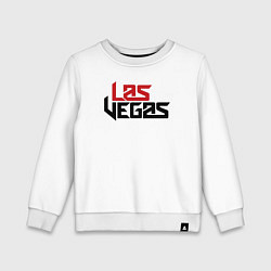 Свитшот хлопковый детский Las Vegas, цвет: белый