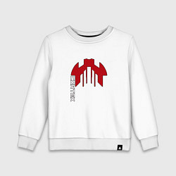 Детский свитшот Cortex красный чёрная обводка