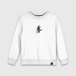 Свитшот хлопковый детский Миямото Мусаси, цвет: белый