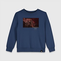 Свитшот хлопковый детский Clair Obscur Expedition 33 Lune Gustave, цвет: тёмно-синий