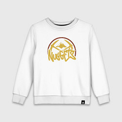 Свитшот хлопковый детский Nuggets basketball team, цвет: белый