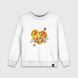 Детский свитшот Love pizza