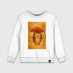 Детский свитшот Ёжик с зонтом