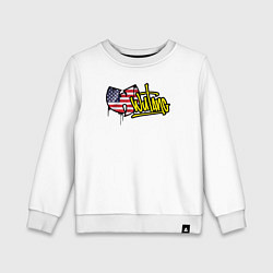 Свитшот хлопковый детский USA Wu-Tang, цвет: белый