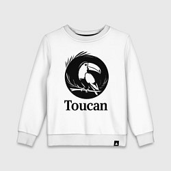 Детский свитшот Тукан в круге