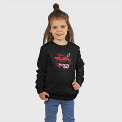 Свитшот хлопковый детский Stingray 1963, цвет: черный — фото 2