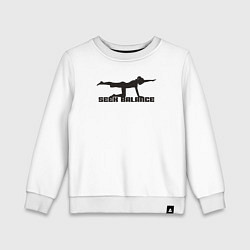 Детский свитшот Искать баланс