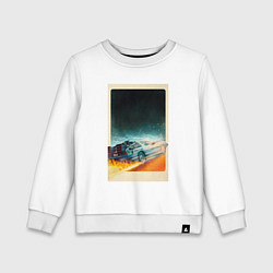 Свитшот хлопковый детский Delorean - back to the future, цвет: белый