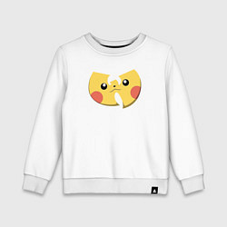 Свитшот хлопковый детский Wu-tang Pikachu, цвет: белый
