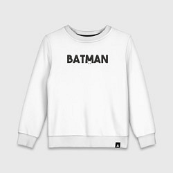 Свитшот хлопковый детский Batman eyes, цвет: белый