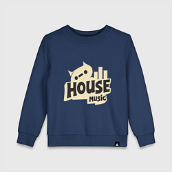 Детский свитшот House Music Logo with Heart