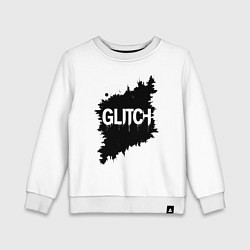 Детский свитшот Глитч-эффект хаос в пикселях