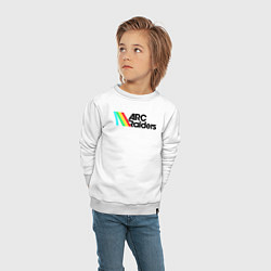 Свитшот хлопковый детский ARC Raiders - Атмосфера ретро-будущего, цвет: белый — фото 2