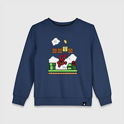 Детский свитшот Deadpool Mario