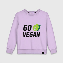 Детский свитшот Go vegan