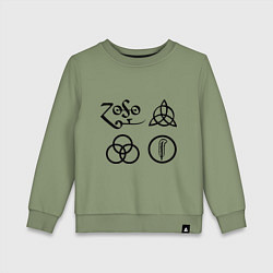 Детский свитшот Led Zeppelin: symbols