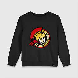 Свитшот хлопковый детский HC Ottawa Senators Alternative, цвет: черный