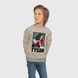 Свитшот хлопковый детский Mike Tyson, цвет: миндальный — фото 2