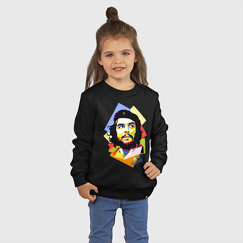 Детский свитшот Che Guevara Art / Черный – фото 3