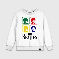 Свитшот хлопковый детский The Beatles: Colors, цвет: белый