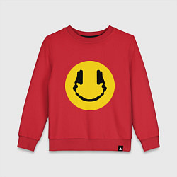 Свитшот хлопковый детский Smile Music, цвет: красный