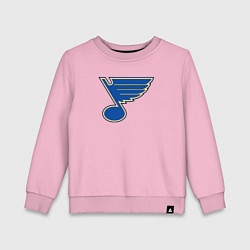 Свитшот хлопковый детский St Louis Blues, цвет: светло-розовый