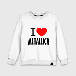 Детский свитшот I love Metallica