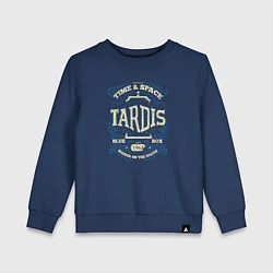 Свитшот хлопковый детский Time & Space: Tardis, цвет: тёмно-синий