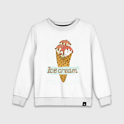 Детский свитшот Ice cream