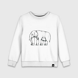 Детский свитшот Сколько ног у слона