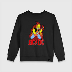 Детский свитшот AC/DC Homer
