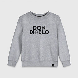 Свитшот хлопковый детский Don Diablo, цвет: меланж