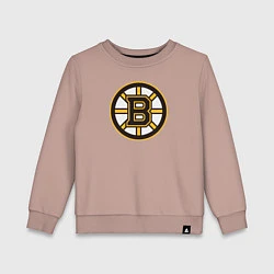 Свитшот хлопковый детский Boston Bruins, цвет: пыльно-розовый