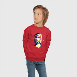 Свитшот хлопковый детский Taylor Swift Art, цвет: красный — фото 2