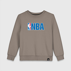 Свитшот хлопковый детский NBA, цвет: утренний латте