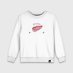 Свитшот хлопковый детский Detroit Red Wings: Est.1926, цвет: белый
