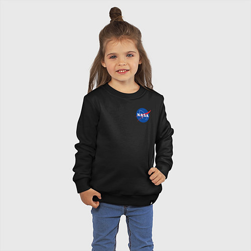 Детский свитшот NASA / Черный – фото 3