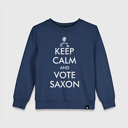 Детский свитшот Keep Calm & Vote Saxon
