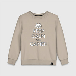 Детский свитшот Keep Calm im a Gamer