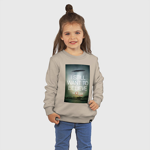 Детский свитшот X-Files: Aliens / Миндальный – фото 3