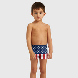 Плавки для мальчика Флаг США цвета 3D-принт — фото 2