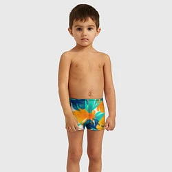 Плавки для мальчика Лазурные тропики, цвет: 3D-принт — фото 2