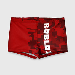 Плавки для мальчика ROBLOX: Red Camo, цвет: 3D-принт