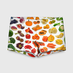 Плавки для мальчика VEGETABLE FRUIT ABUNDANCE, цвет: 3D-принт