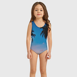 Купальник для девочки Пляжное настроение, цвет: 3D-принт — фото 2