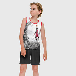 Майка-безрукавка детская Michael Jordan NBA, цвет: 3D-красный — фото 2